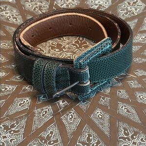 JOAN & DAVID Couture Women’s Green Snake Belt, Size L